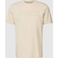 Guess Activewear T-Shirt mit Label-Print Modell 'ALPHY' in Beige, Größe XL von Guess Activewear