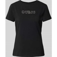 Guess Activewear T-Shirt mit Label-Detail Modell 'BRIANA' in Black, Größe XS von Guess Activewear
