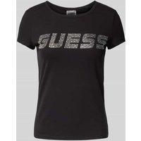 Guess Activewear T-Shirt mit Label-Detail Modell 'KIARA' in Black, Größe M Guess Activewear T-Shirt mit Label-Detail Modell 'KIARA' in Black, Größe M von Guess Activewear