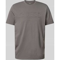 Guess Activewear T-Shirt mit Label-Print Modell 'ALPHY' in Anthrazit, Größe M von Guess Activewear