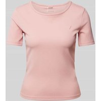 Guess Activewear T-Shirt mit geripptem Rundhalsausschnitt Modell 'STEFFI' in Altrosa, Größe XL Guess Activewear T-Shirt mit geripptem Rundhalsausschnitt Modell 'STEFFI' in Altrosa, Größe XL von Guess Activewear