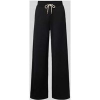 Guess Activewear Wide Leg Stoffhose mit Strukturmuster Modell 'PEONY' in Black, Größe M von Guess Activewear