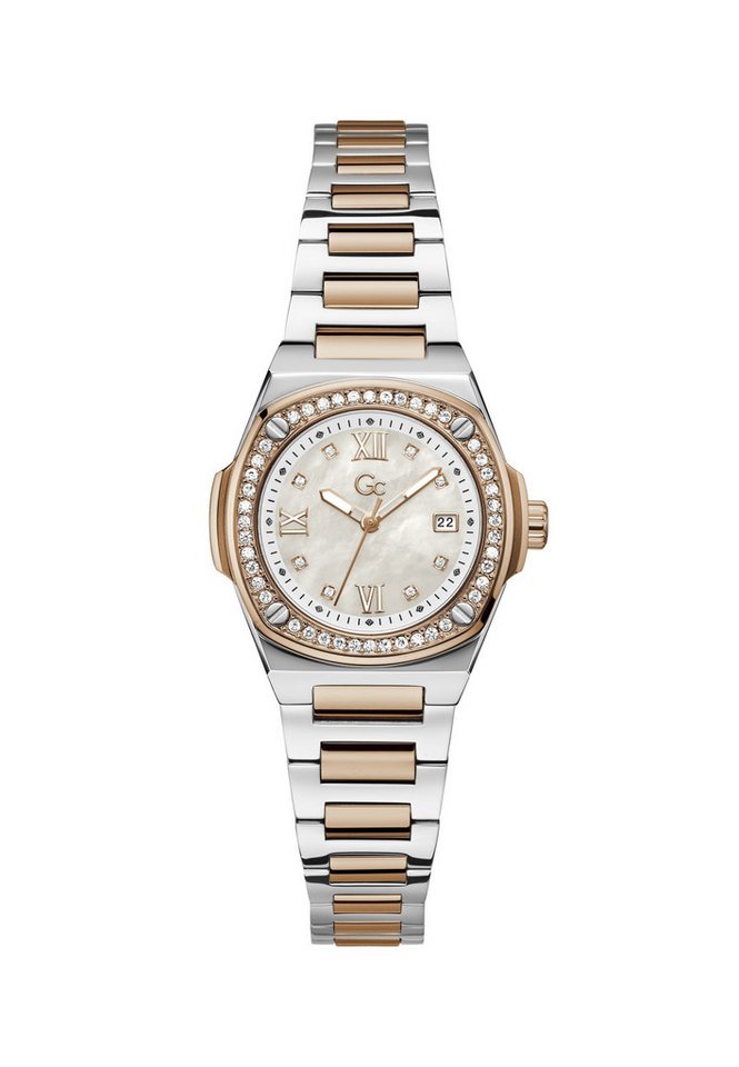 Guess Collection Quarzuhr Gc Coussin Shape Mini, (1-tlg), Quarz-Analoguhr von Guess Collection