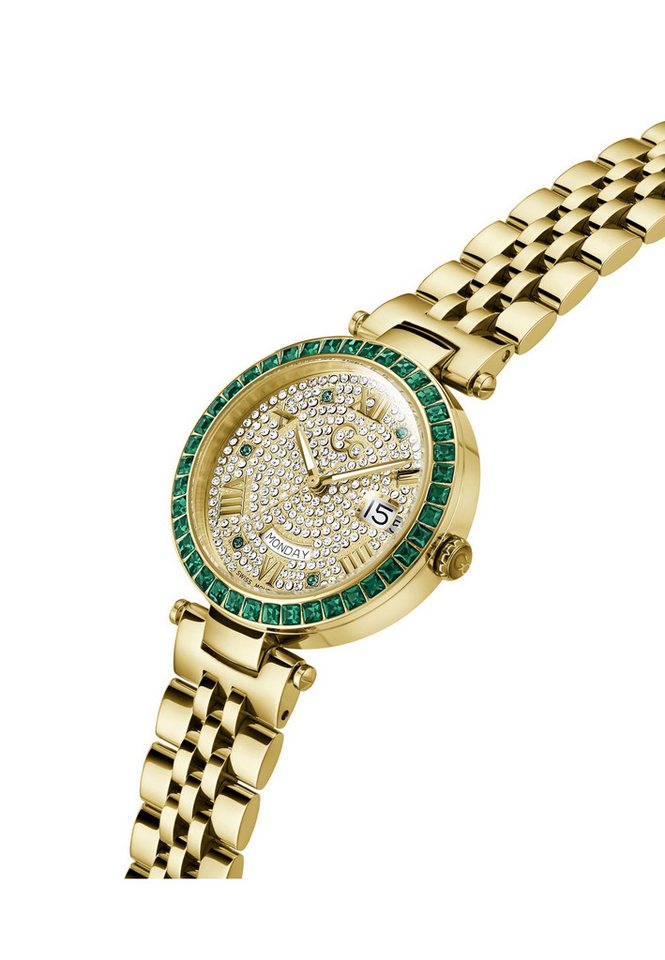 Guess Collection Quarzuhr Gc Flair Mid Size Metal, (1-tlg), analoge Uhr von Guess Collection