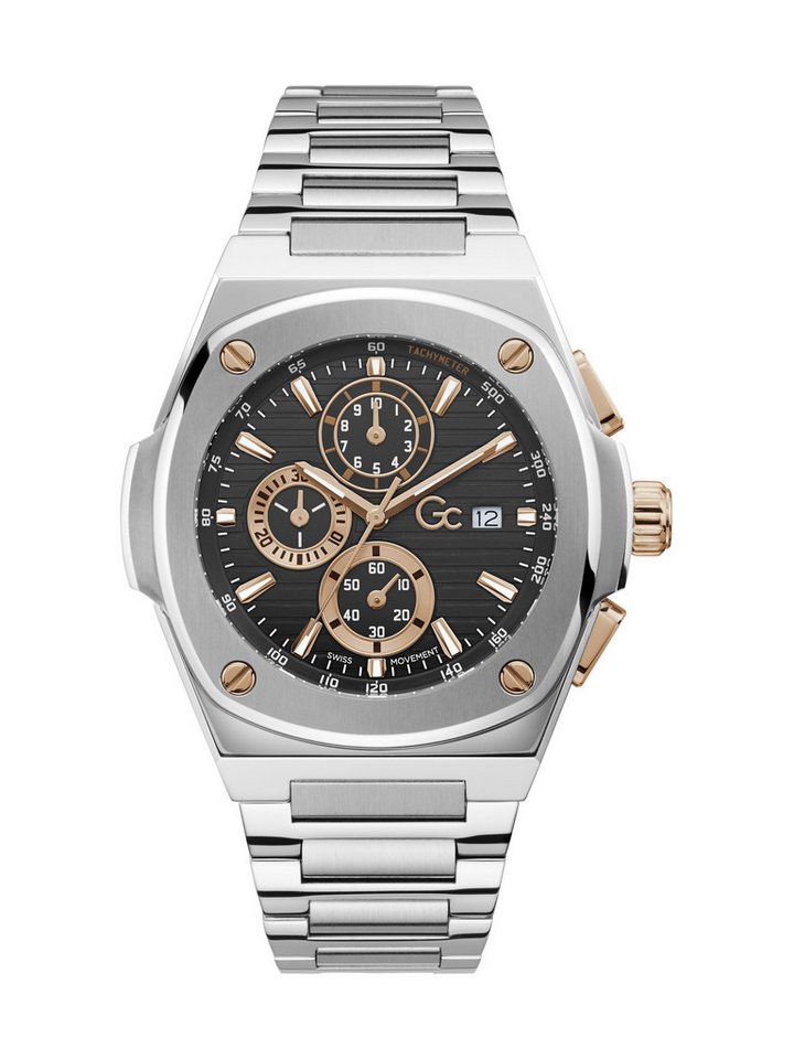 Guess Collection Quarzuhr Gc Coussin Shape, (1-tlg), Quarz-Chronographenuhr von Guess Collection