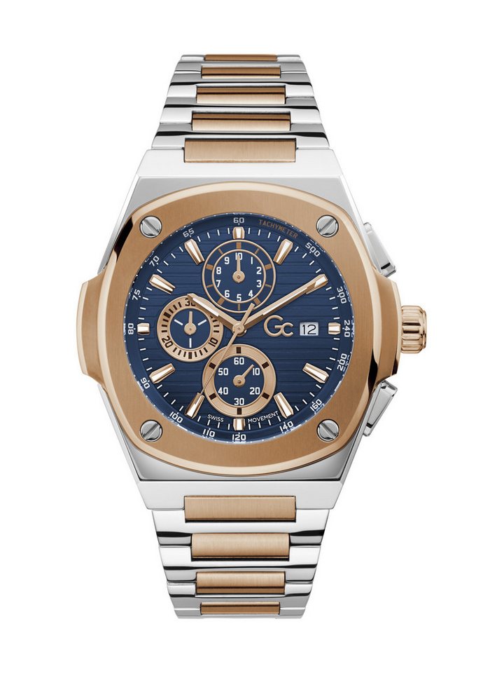 Guess Collection Quarzuhr Gc Coussin Shape, (1-tlg), Quarz-Chronographenuhr von Guess Collection
