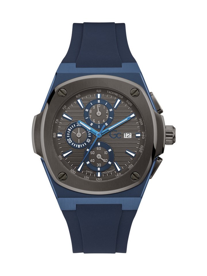 Guess Collection Quarzuhr Gc Coussin Shape, (1-tlg), Quarz-Chronographenuhr von Guess Collection