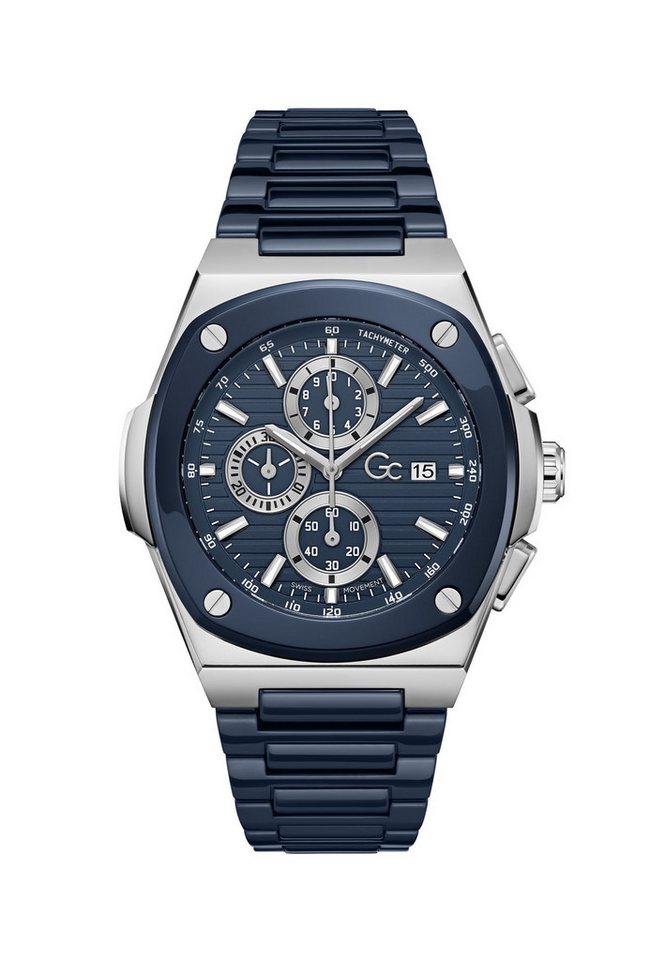 Guess Collection Quarzuhr Gc Coussin Shape, (1-tlg), Schweizer Bewegung von Guess Collection