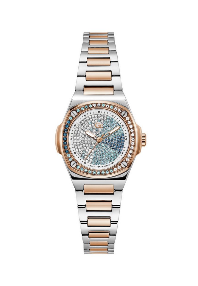 Guess Collection Quarzuhr Gc Coussin Shape Mini, (1-tlg), Quartz Analog von Guess Collection