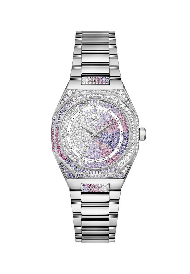 Guess Collection Quarzuhr Gc Coussin Sleek Lady, (1-tlg), Quartz Analog von Guess Collection