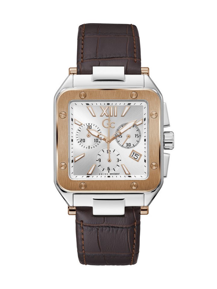 Guess Collection Quarzuhr Gc Couture Square, (1-tlg), Quarz-Chronographenuhr von Guess Collection