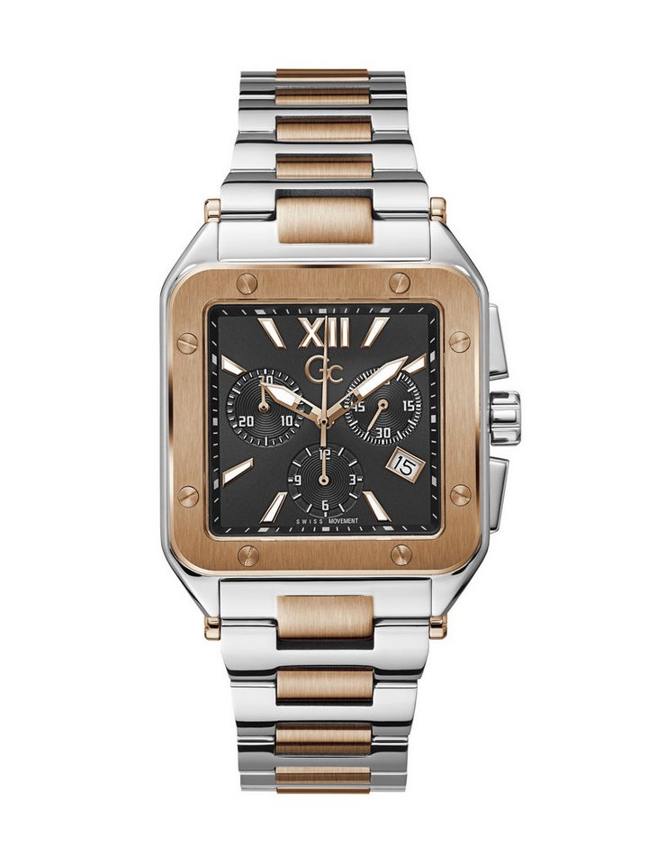 Guess Collection Quarzuhr Gc Couture Square, (1-tlg), Quarz-Chronographenuhr von Guess Collection