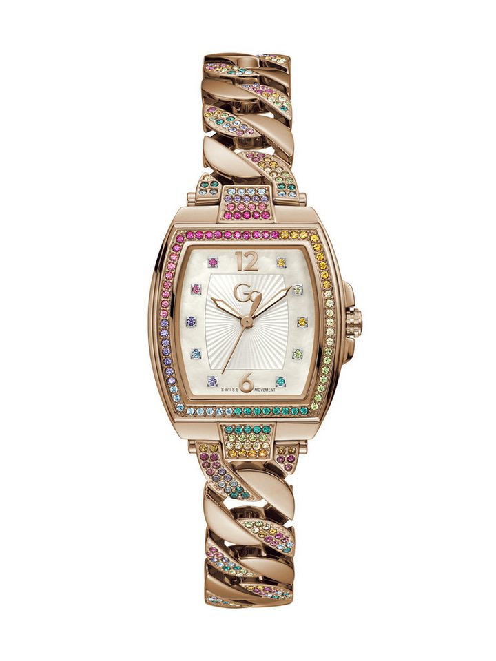 Guess Collection Quarzuhr Gc Couture Tonneau Chain, (1-tlg), Quarz-Analoguhr von Guess Collection