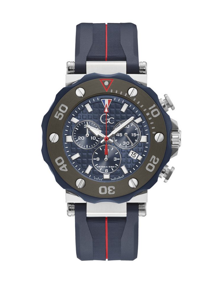 Guess Collection Quarzuhr Gc DiverCode Chrono, (1-tlg), Quarz-Chronographenuhr von Guess Collection