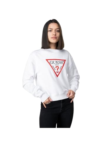 GUESS JEANS FELPA SENZA ZIP DONNA BIANCO von GUESS