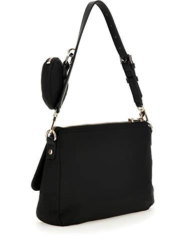 GUESS Damen Eco Gem Tote Bag, Schwarz, Einheitsgröße, Zeitgenössisch von GUESS