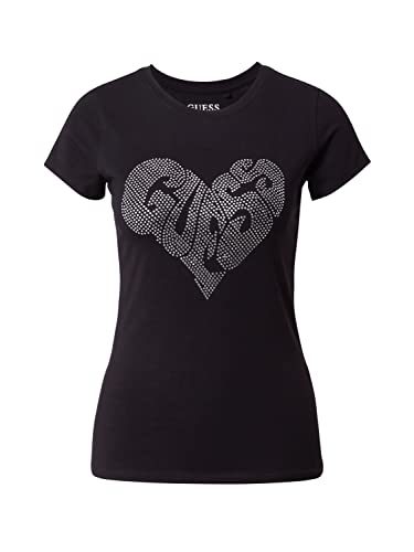 GUESS Damen Shirt schwarz/Silber S von GUESS