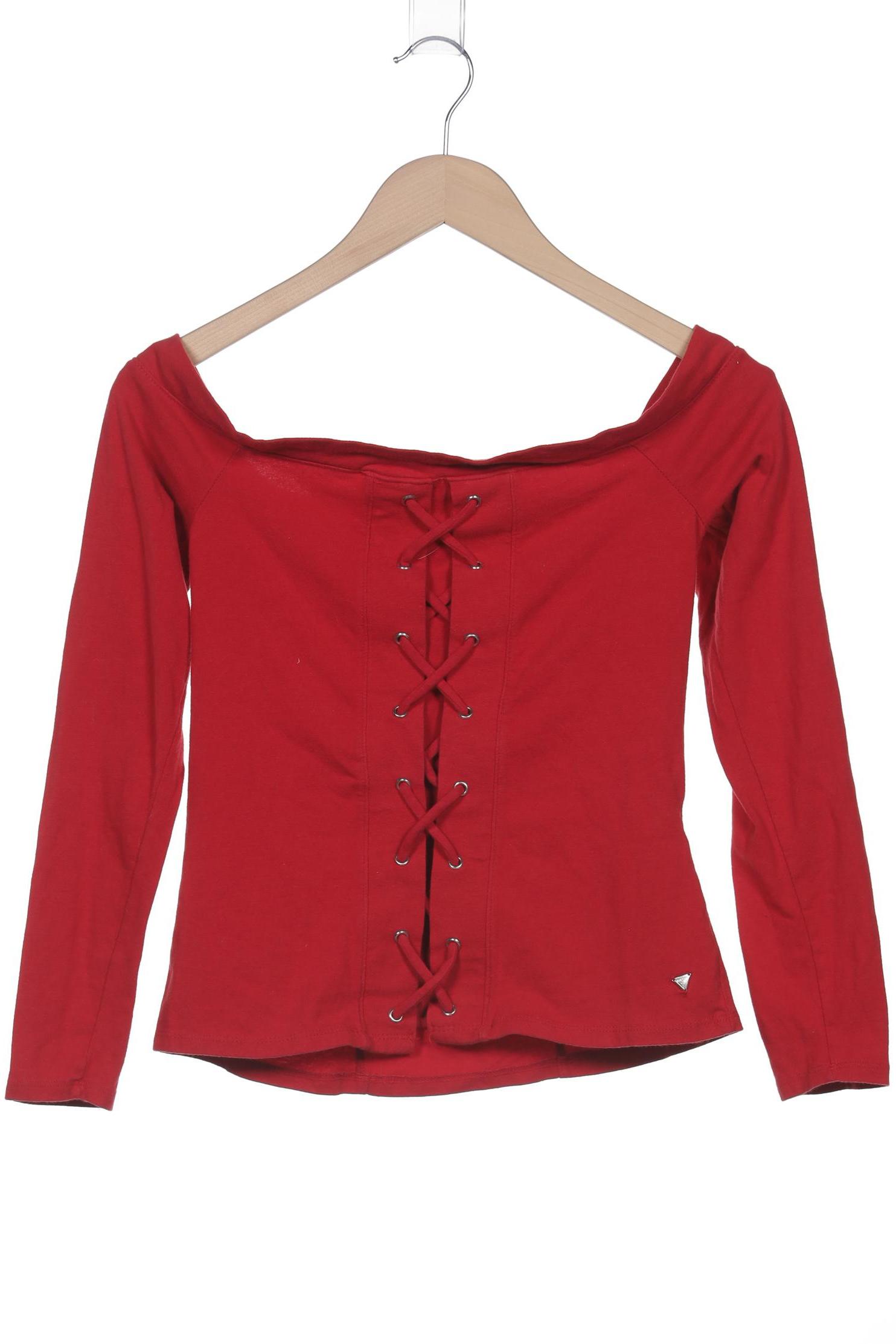 Guess Damen Langarmshirt, rot, Gr. 38 von Guess