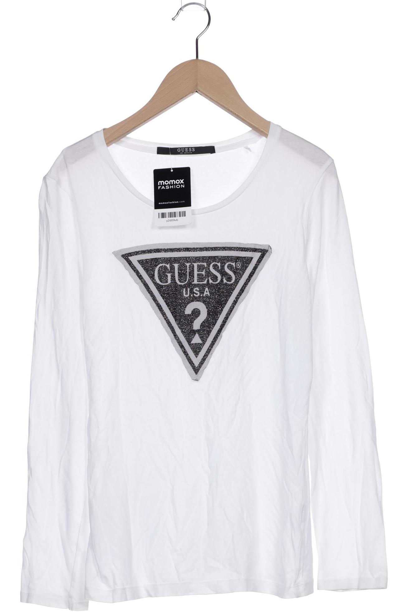 Guess Damen Langarmshirt, weiß, Gr. 36 von Guess