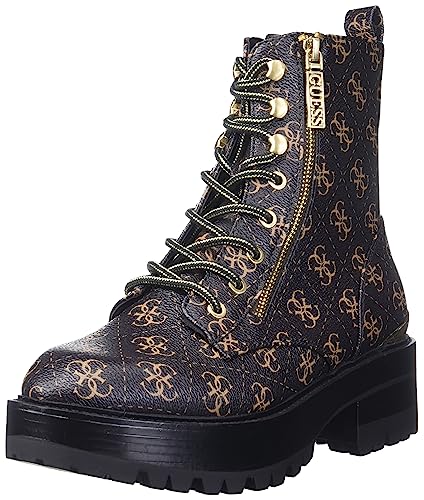 GUESS Damen Fearne Springerstiefel, Braun, 38 EU von GUESS