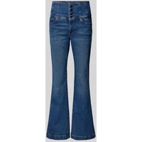 Guess Flared Jeans mit Knopfverschluss in Jeansblau, Größe 28/32 von Guess