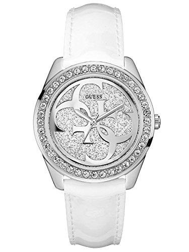 Guess Damen Analog Quarz Uhr mit Leder Armband W0627L4 von GUESS