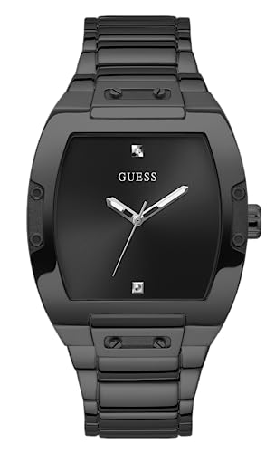 GUESS Herren Analog Quarz Uhr mit Edelstahl Armband GW0387G3 von GUESS