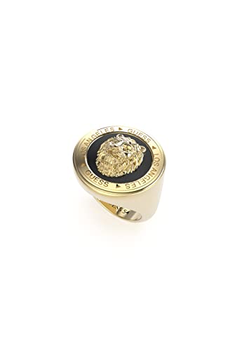 GUESS Ring Lion King Gold Löwe Münze JUMR01315JWYGBK62/JUMR01315JWYGBK64/JUMR01315JWYGBK66, Einheitsgröße, Nicht-Edelmetall, Kein Edelstein von GUESS