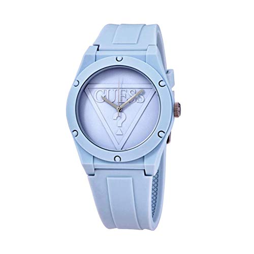 Guess Damen. Analog Quarz Uhr mit Silikon Armband W0979L6 von Guess