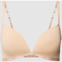 Guess BH mit elastischem Logo-Bund in Beige, Größe 75/B von Guess