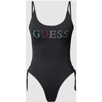 Guess Badeanzug mit Strasssteinbesatz Modell 'ONE PIECE' in Black, Größe XS von Guess