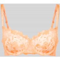 Guess Balconette-BH mit Spitzenbesatz Modell 'MAYA' in Neon Orange, Größe 80C von Guess