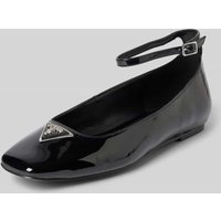 Guess Ballerinas mit Label-Applikation Modell 'LEVVIS' in Black, Größe 40 von Guess