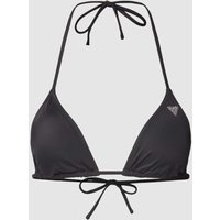 Guess Bikini-Oberteil mit Strasssteinbesatz in Black, Größe L von Guess