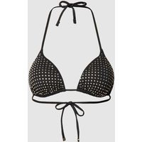 Guess Bikini-Oberteil mit Strasssteinbesatz in Black, Größe L von Guess