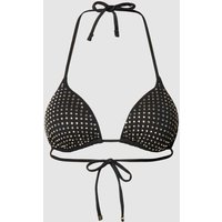 Guess Bikini-Oberteil mit Strasssteinbesatz in Black, Größe XL von Guess