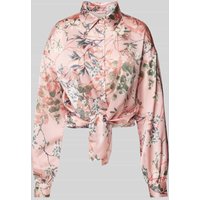 Guess Bluse mit Knotendetail Modell 'BOWED JUN' in Rosa, Größe S von Guess
