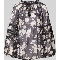 Guess Bluse mit floralem Print Modell 'GILDA' in Black, Größe XS von Guess