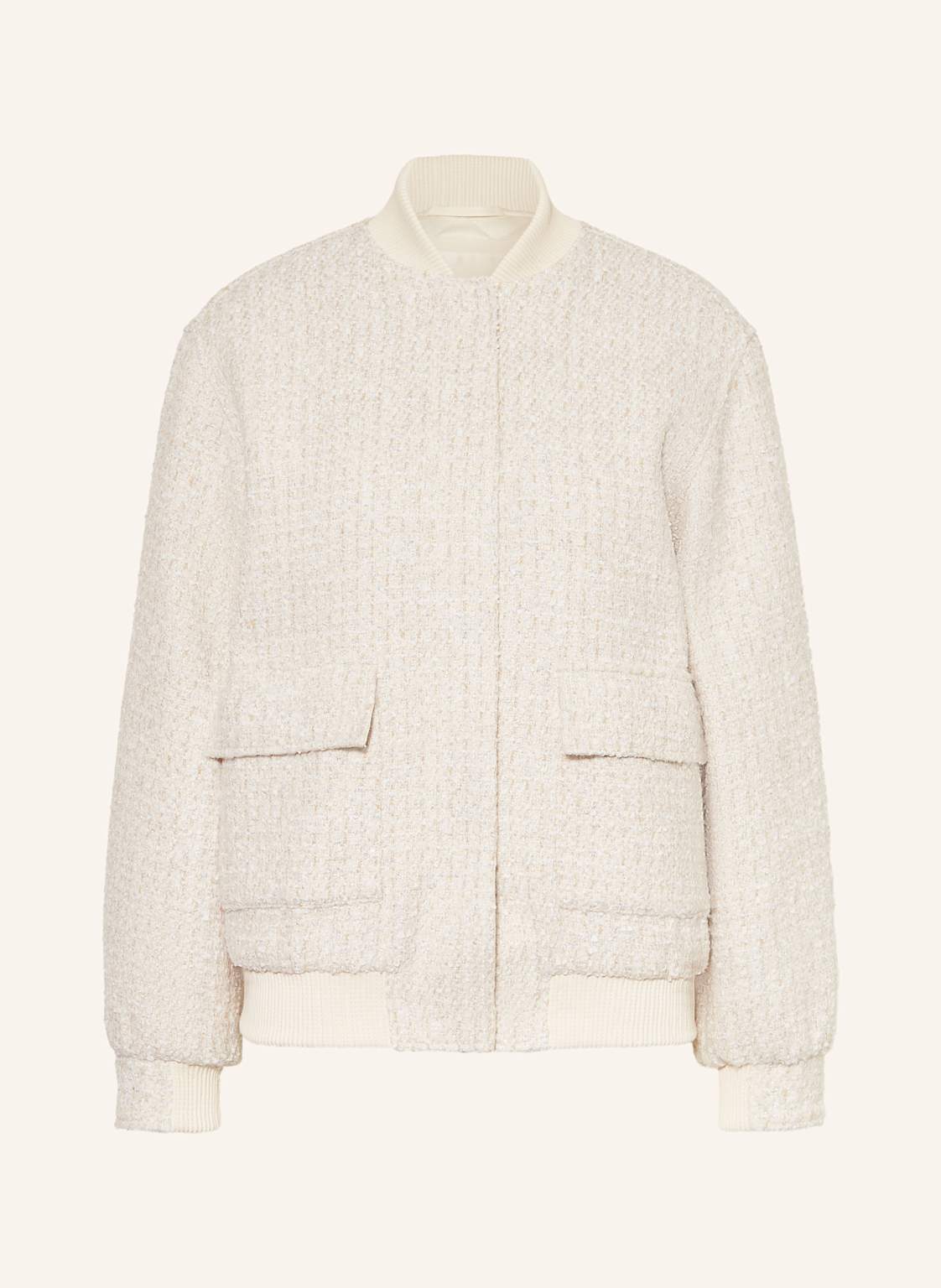 Guess Bouclé-Blouson Perinne Mit Glitzergarn weiss von Guess