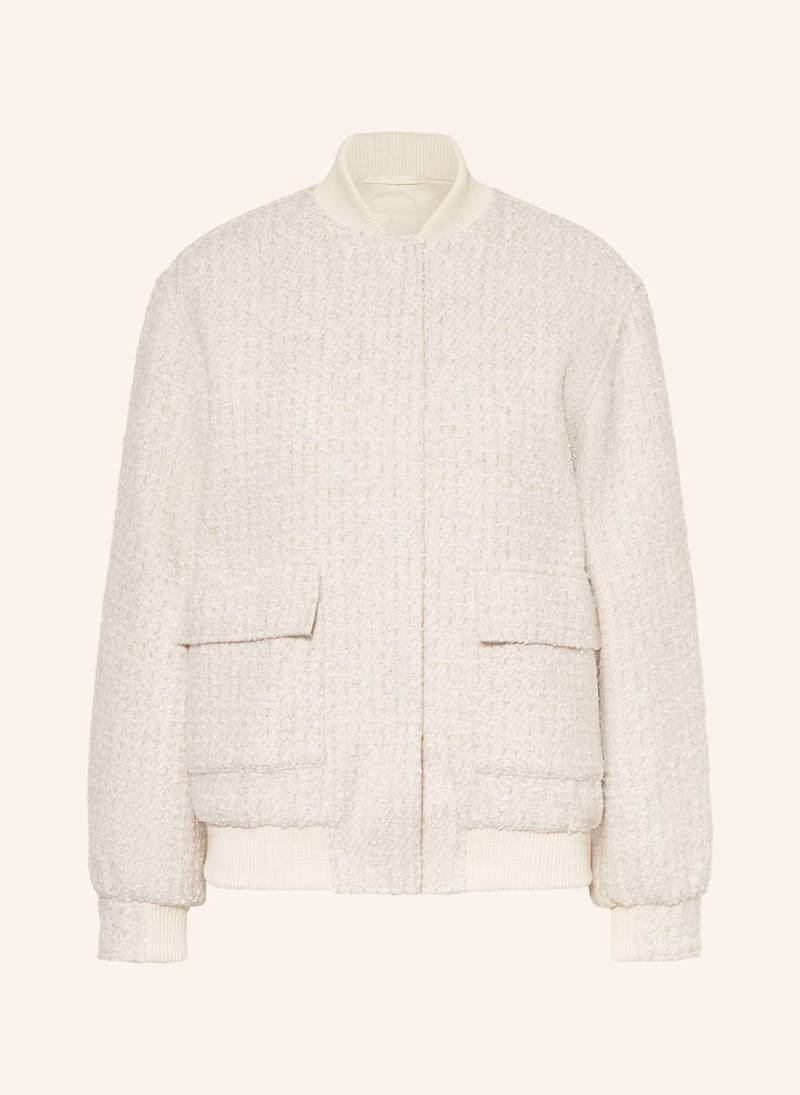 Guess Bouclé-Blouson Perinne Mit Glitzergarn weiss von Guess