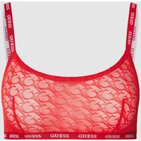 Guess Bralette mit Logo-Muster Modell 'EDYTHA' in Rot, Größe M von Guess