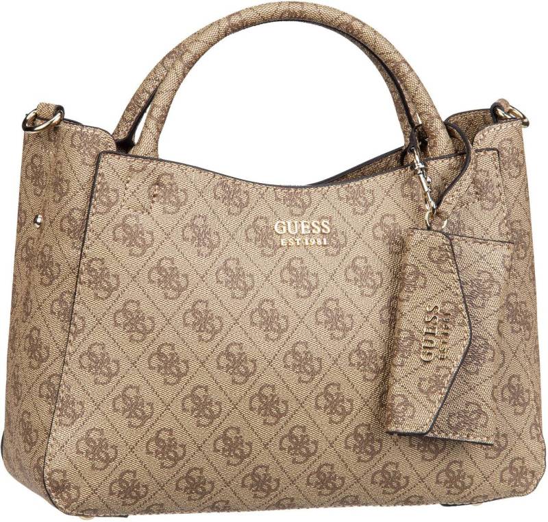 Guess Brenton Small Girlfriend SAT Logo 48050  in Braun (4.9 Liter), Handtasche von Guess