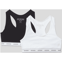Guess Bustier mit Logo-Bund im 2er-Pack in Weiss, Größe 128 Guess Bustier mit Logo-Bund im 2er-Pack in Weiss, Größe 128 von Guess