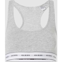 Guess String mit Logo-Bund in Mittelgrau Melange, Größe XS von Guess