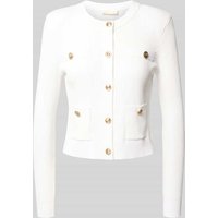 Guess Cardigan aus Viskose-Mix Modell 'EMMIE' in Weiss, Größe XL von Guess
