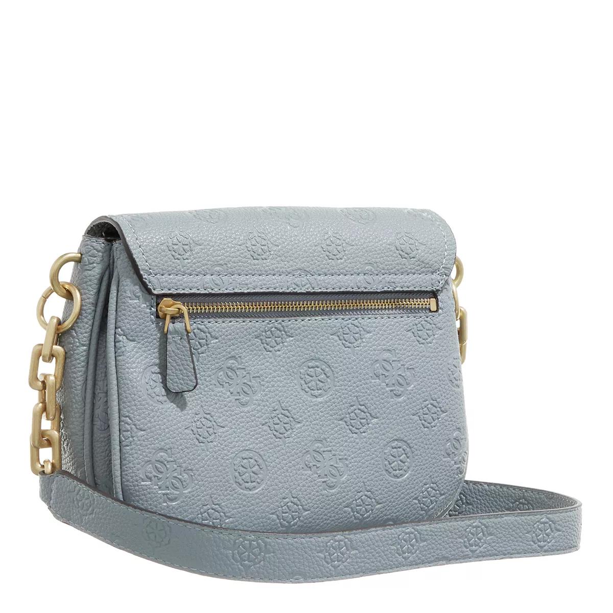 Guess Crossbody Bags - Izzy Peony Tri Compartment Flap - Gr. unisize - in Blau - für Damen von Guess