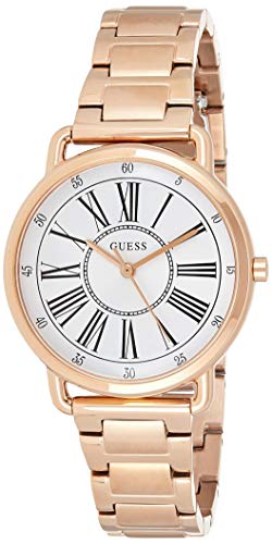 Guess Damen Analog Quarz Uhr mit Edelstahl Armband W1148L3 von GUESS