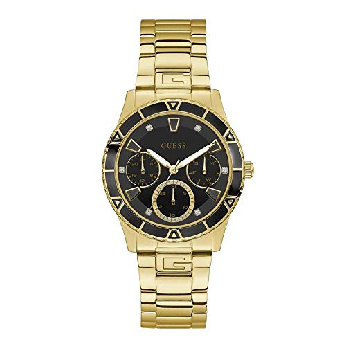 Guess Damen Analog Quarz Uhr mit Edelstahl Armband W1158L1 von Guess