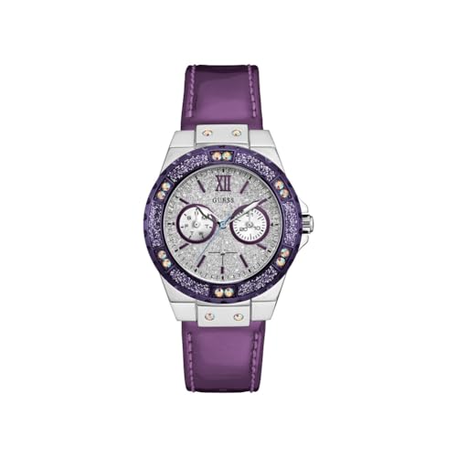 Guess Damen Analog Quarz Uhr mit Leder Armband W0775L6 von Guess