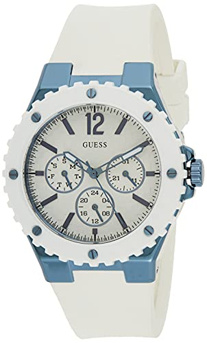 Guess Damen Analog Quarz Uhr mit Silikon Armband W0149L6 von GUESS